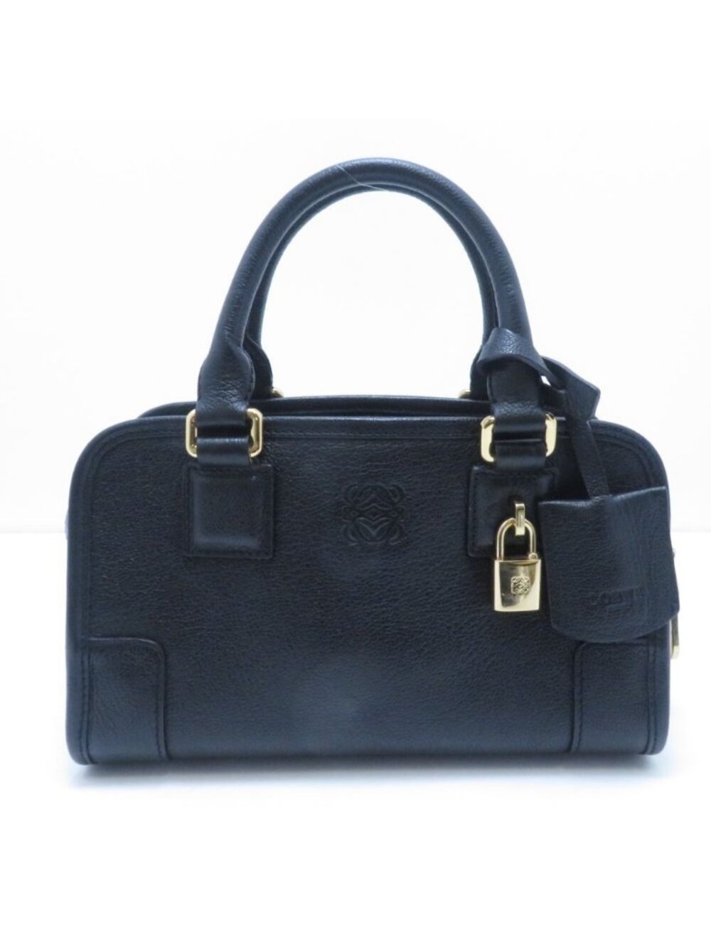 Loewe Amazona 23 Black Leather Shoulder Bag